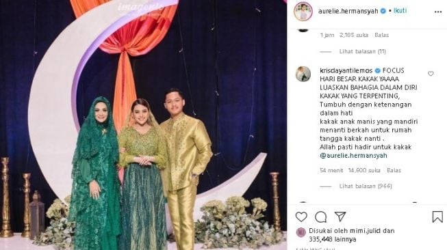 Pesan Krisdayanti untuk Aurel Hermansyah. (Instagram/@aurel.hermansyah)