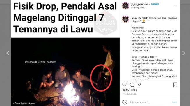 Pendaki Magelang Ditinggal Rekannya di Gunung Lawu, Kondisinya Drop