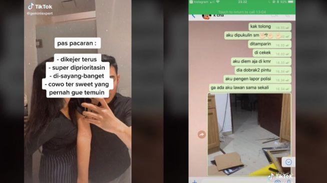 Viral Curhat Wanita Jadi Korban KDRT, Sikap Suami Berubah Kasar (tiktok.com/@geminiexpert)