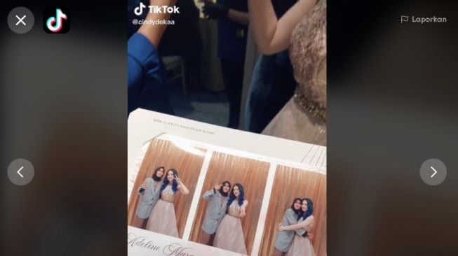 Acara ultah sultan dengan suvenir uang (tiktok.com/@cindydekaa)