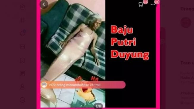 Viral Nenek Jadi Model Baju Putri Duyung Olshop, Publik: Mermaid Senior