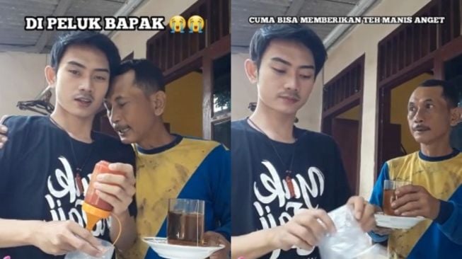 Dibikinin Teh Sama Anak, Pandangan Ayah Ini Bikin Warganet Mewek