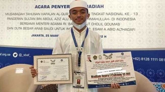 Alhamdulillah, Putra Riau Raih Peringkat 1 Penghafal Alquran Nasional