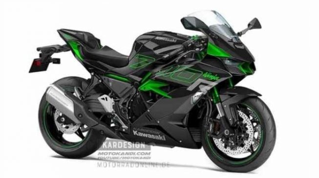 Kawasaki Ninja 700 dan 700R direndering oleh rumah modifikasi Jerman [Visordown].