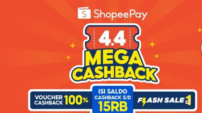 Bukan April Mop! ShopeePay Hadirkan Promo Besar di 4.4 Mega Cashback