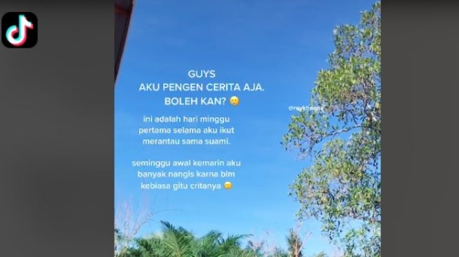 Suami curhat soal kegiatan suami di akhir pekan saat merantau (tiktok.com/@reykhaone)