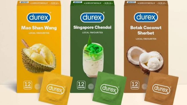 Kondom Durex dengan rasa durian, cendol, dan kelapa (Facebook/Durex)