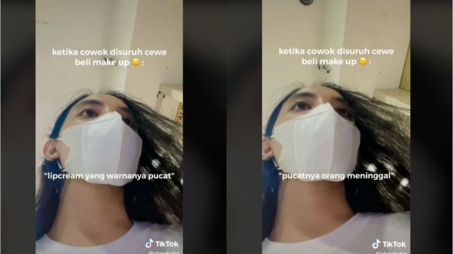 Bingung Suruh Beli Makeup oleh Istri, Pria Ini Malah Bikin Ngakak (tiktok.com/@irfanghafur)