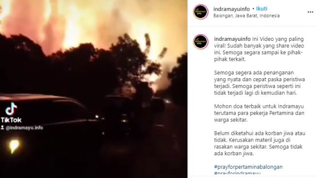 Warga Cium Bau Ini sebelum Pertamina Indramayu Meledak dan Terbakar