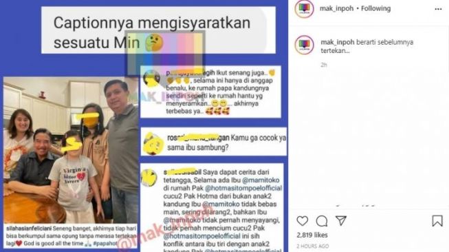 Postingan putri Hotma Sitompul (Matamata.com/Instagram.com)