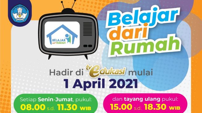 Program BDR akan Tayang di TV Edukasi, Mulai 1 April 2021