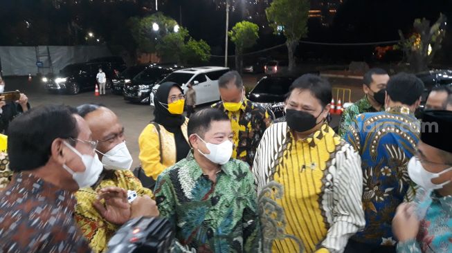 Ketum PPP Sambangi Airlangga di DPP Golkar, Bahas Pemilu 2024?