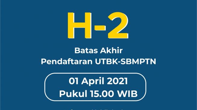 Utbk Sbmptn 2021 Ditutup 2 Hari Lagi Ini Tahapan Pendaftarannya