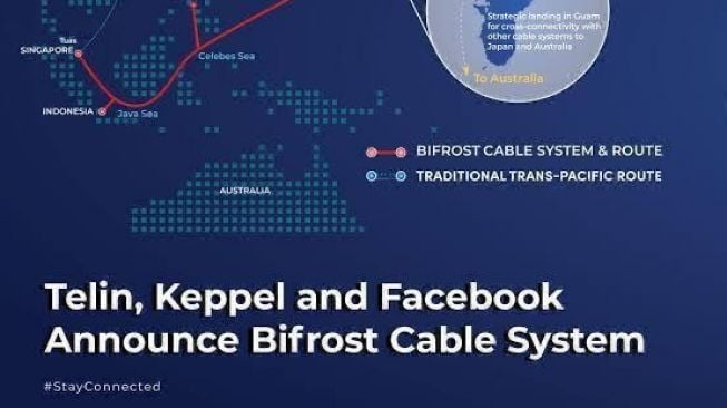 Bersama Facebook dan Keppel, Telkom Bangun Sistem Komunikasi Kabel Laut