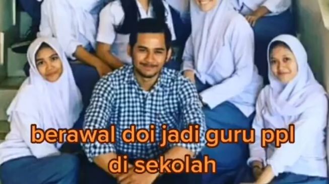 Warganet pacaran dengan gurunya semasa SMA. (dok. TikTok)