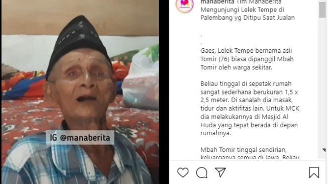 Kakek Sebatang Kara Ditipu Orang saat Berjualan, Kisahnya Mengharukan