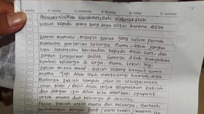 Ernest Prakasa Merenung Usai Baca Isi Surat Wasiat Zakiah Aini