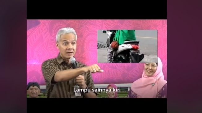 Ganjar Pranowo Sindir Emak-Emak saat Naik Motor, Respons Ibu Ini Kocak!