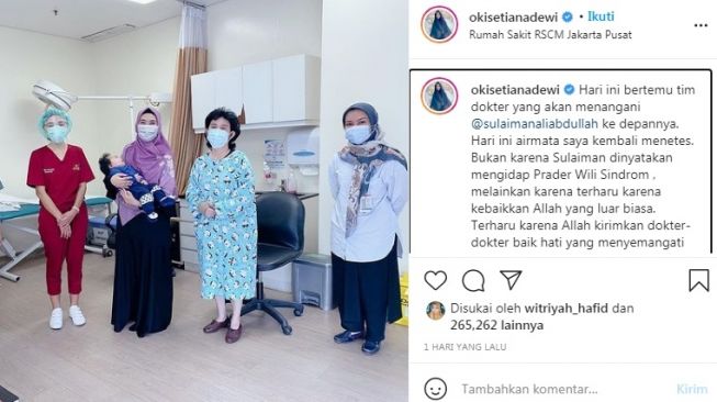 Unggahan Oki Setiana Dewi [Instagram/@okisetianadewi]