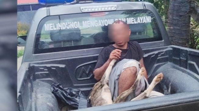 Pencuri Anjing Babak Belur Dihajar Massa