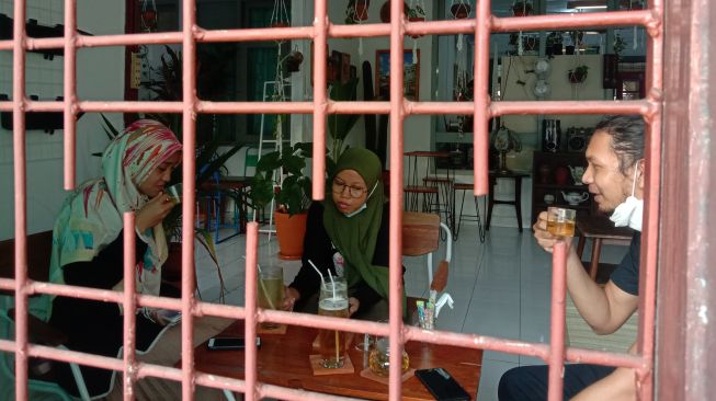 Kedai Teh di Palembang [Fitria/suara.com]