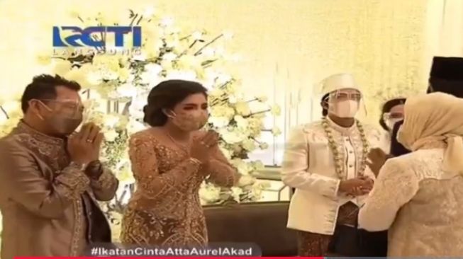 Pernikahan Atta Halilintar dan Aurel Hermansyah. 