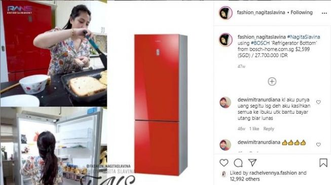 Perlengkapan dapur Nagita Slavina (Matamata.com/Instagram]