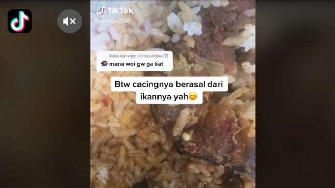 Temukan hal aneh di nasi padang (tiktok.com/@anasya2196)