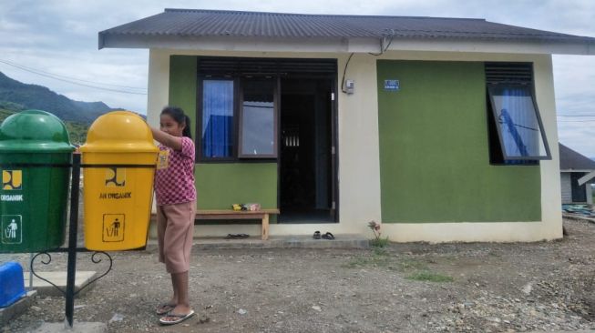 Hunian tetap (huntap) untuk warga terdampak bencana alam di Sulawesi Tengah. (Dok. Kementerian PUPR)