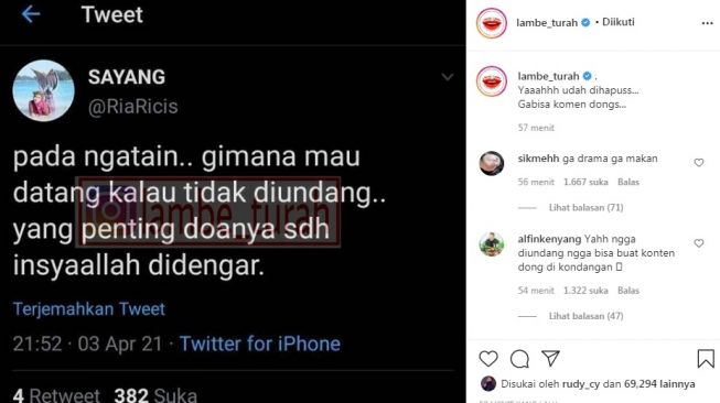 Unggahan Ria Ricis [Instagram/@riaricis1795]