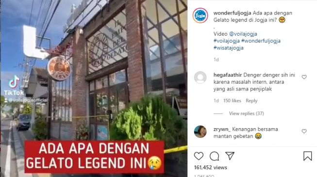 Ditutup Garis Polisi, Kondisi Tempo Gelato Prawirotaman Bikin Sedih