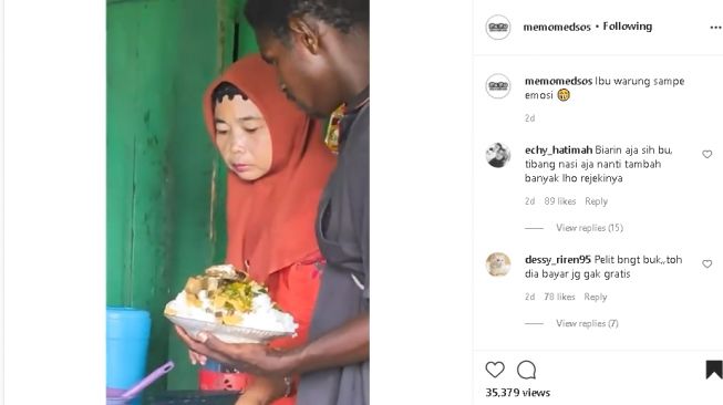 Ambil Nasi Di Warung Sampai Menggunung Pria Ini Bikin Penjual Emosi