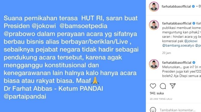 unggahan Farhat Abbas [Instagram/@farhatabbasofficial]
