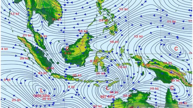 Provinsi Bali diprediksi landa hujan lebat dan angin kencang, (5/4/2021).