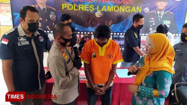 Polres Lamongan Gagalkan Pengiriman Sabu Dua Ons