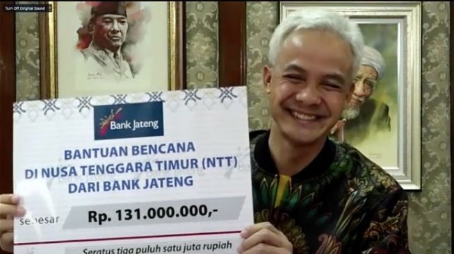 Bencana NTT, Ganjar Siap Kirim Sumbangan Hasil Konser Virtual Bank Jateng