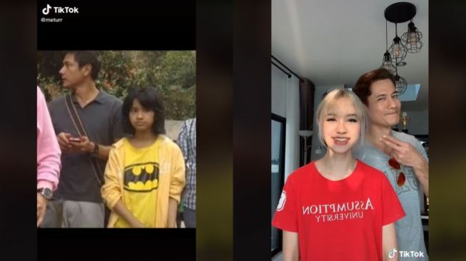 Viral Gadis Ini Pamer Glow Up Bareng Ayah, Bikin Salah Fokus (tiktok.com/@meturr)