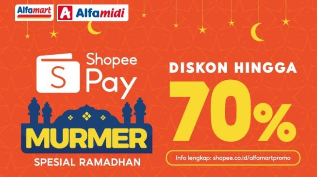 Dengan ShopeePay, Alfamart dan Alfamidi Diskon hingga 70% selama Ramadan