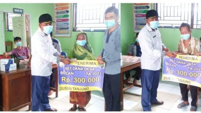 30 KK Terima BLT DD Tahap I dari Pemdus Tanjung