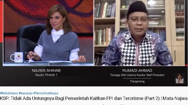 KSP bantah pemerintah kaitkan FPI dengan Terorisme (Youtube)