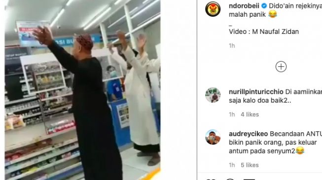 Didoakan Kawanan Pria Bergamis, Kasir Mini Market Malah Panik Bersembunyi