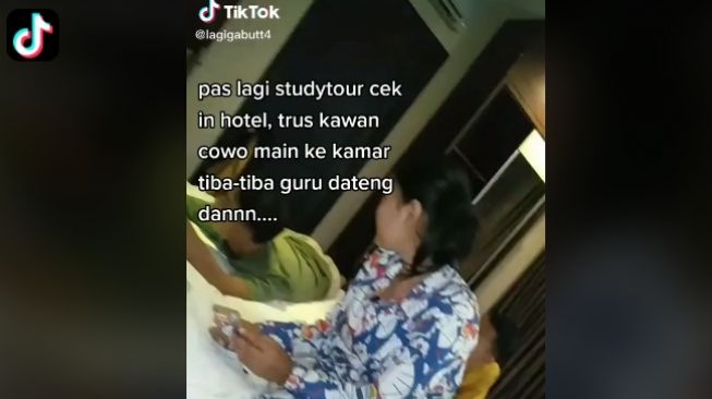 Cowok masuk kamar cewek saat study tour (tiktok.com/@lagigabutt4)