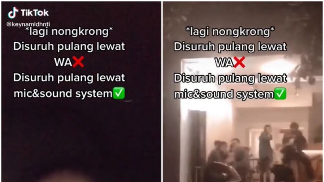 Antimainstream! Kelamaan Nongkrong, Cewek ini Disuruh Pulang Lewat Speaker