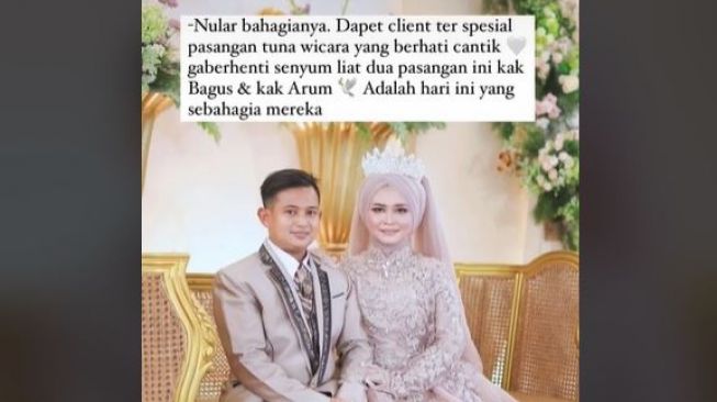 Haru! Viral Video Pasangan Pengantin Tuna Wicara, Publik Ikut Tersentuh