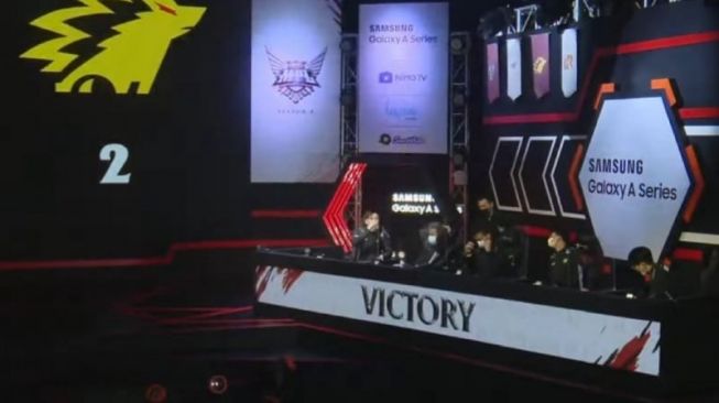 Onic Esports menang 2-1 atas Bigetron Alpha, Sabtu (10/4). (ANTARA/youtube.com/MPL Indonesia)