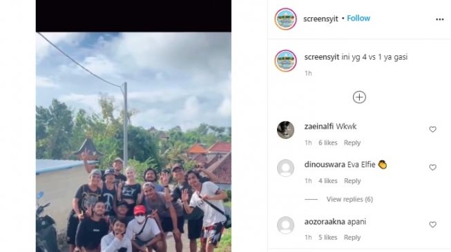 Viral Video Bintang Porno Liburan ke Bali. (Instagram/@screensyit)