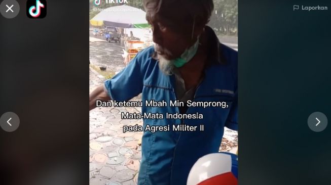 Kakek mantan mata-mata agresi militer II (tiktok.com/@tempatpenyesalan)