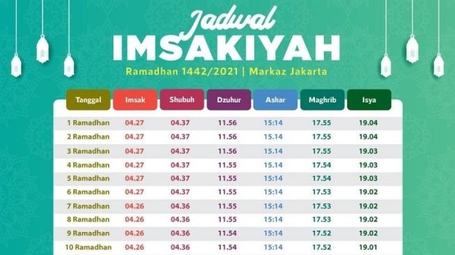 Marhaban Ya Ramadhan, Download PDF Jadwal Imsakiyah Jakarta versi PBNU