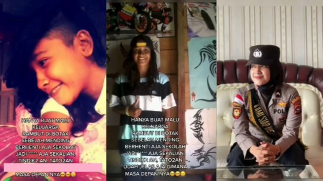 Viral wanita bungkam omongan julid tetangga, kini sukses jadi Polwan (Instagram/manaberita).