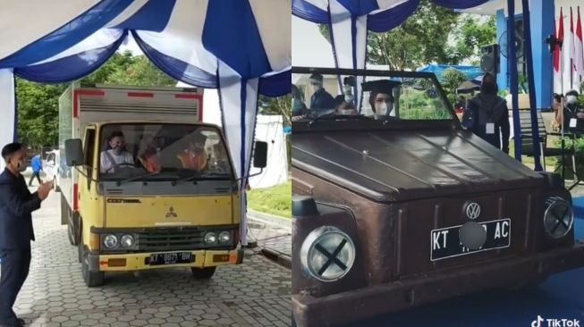 Serba Gereget, 6 Kendaraan Nyeleneh di Wisuda Drive Thru Ini Bikin Heran